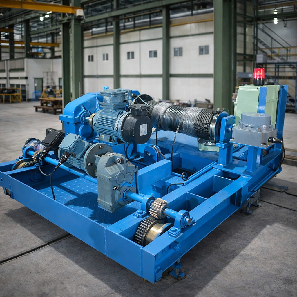 flameproof double girder crab trolley