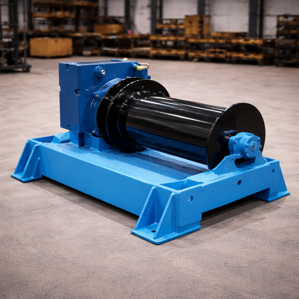 Flameproof wire rope hoist for safe lifting in hazardous and explosive industrial environments